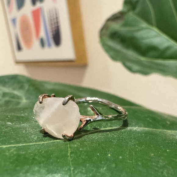 Rose Quartz Ring in Rose Gold - size 7 - Picture 4 of 12